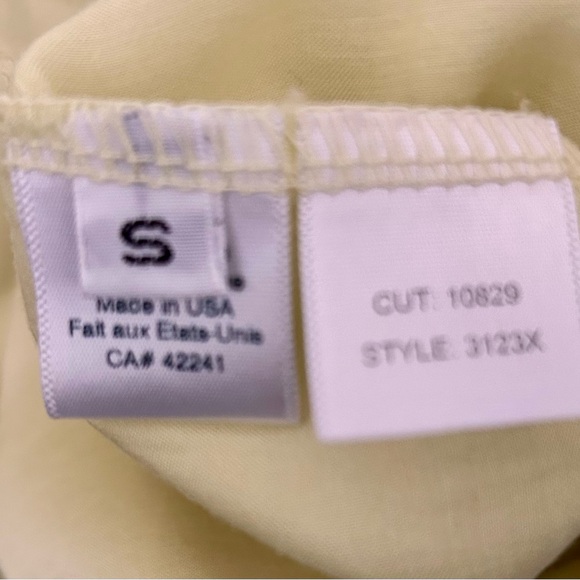 Anthropologie Stark‎ X Women’s Elastic Waist Yellow Long Midi Skirt Sz S Pockets - Picture 9 of 10